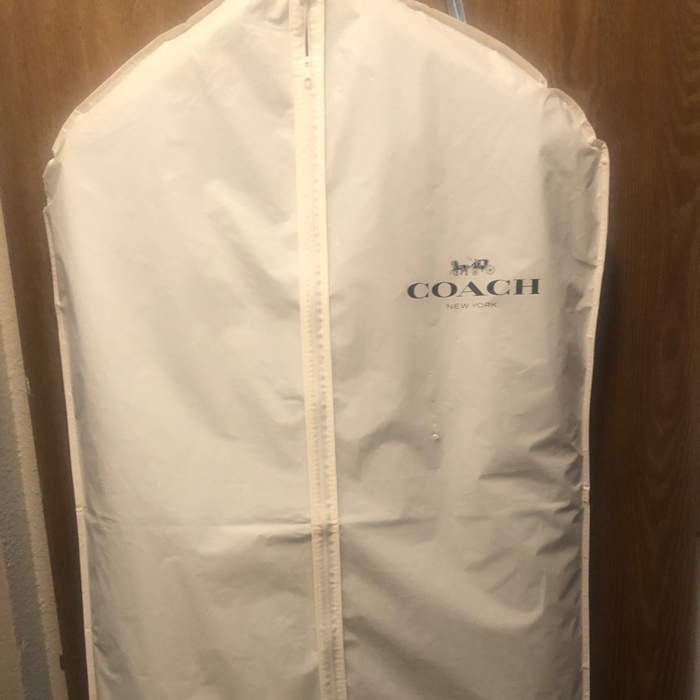 Coach leather sleeve jacket